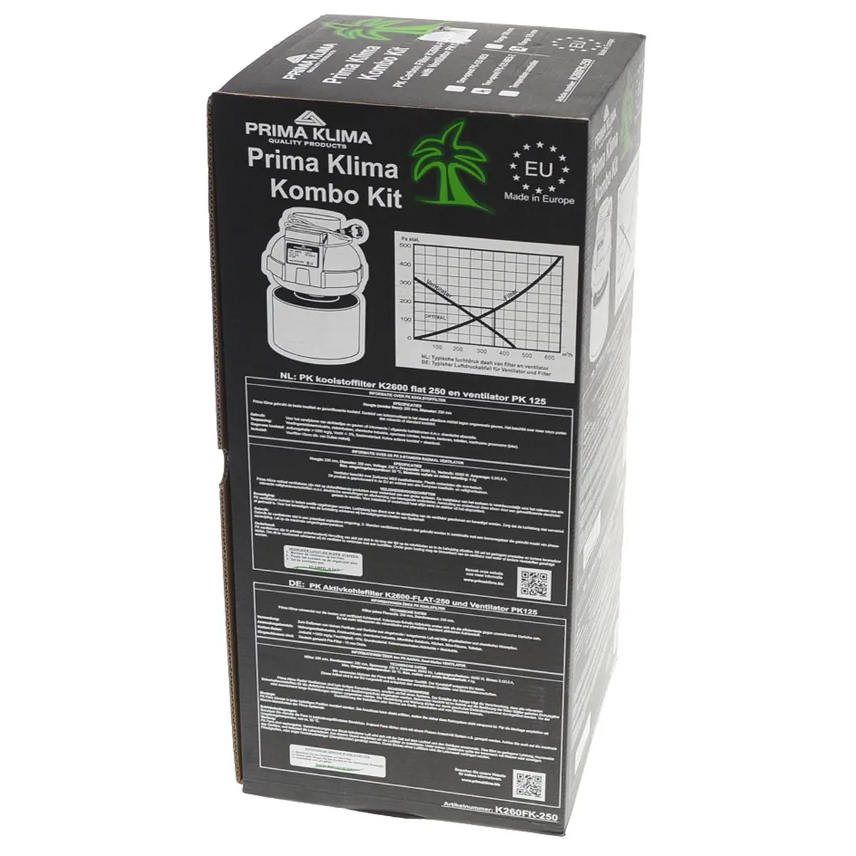 PrimaKlima Combo-Kit 2 velocità del ventilatore + filtro