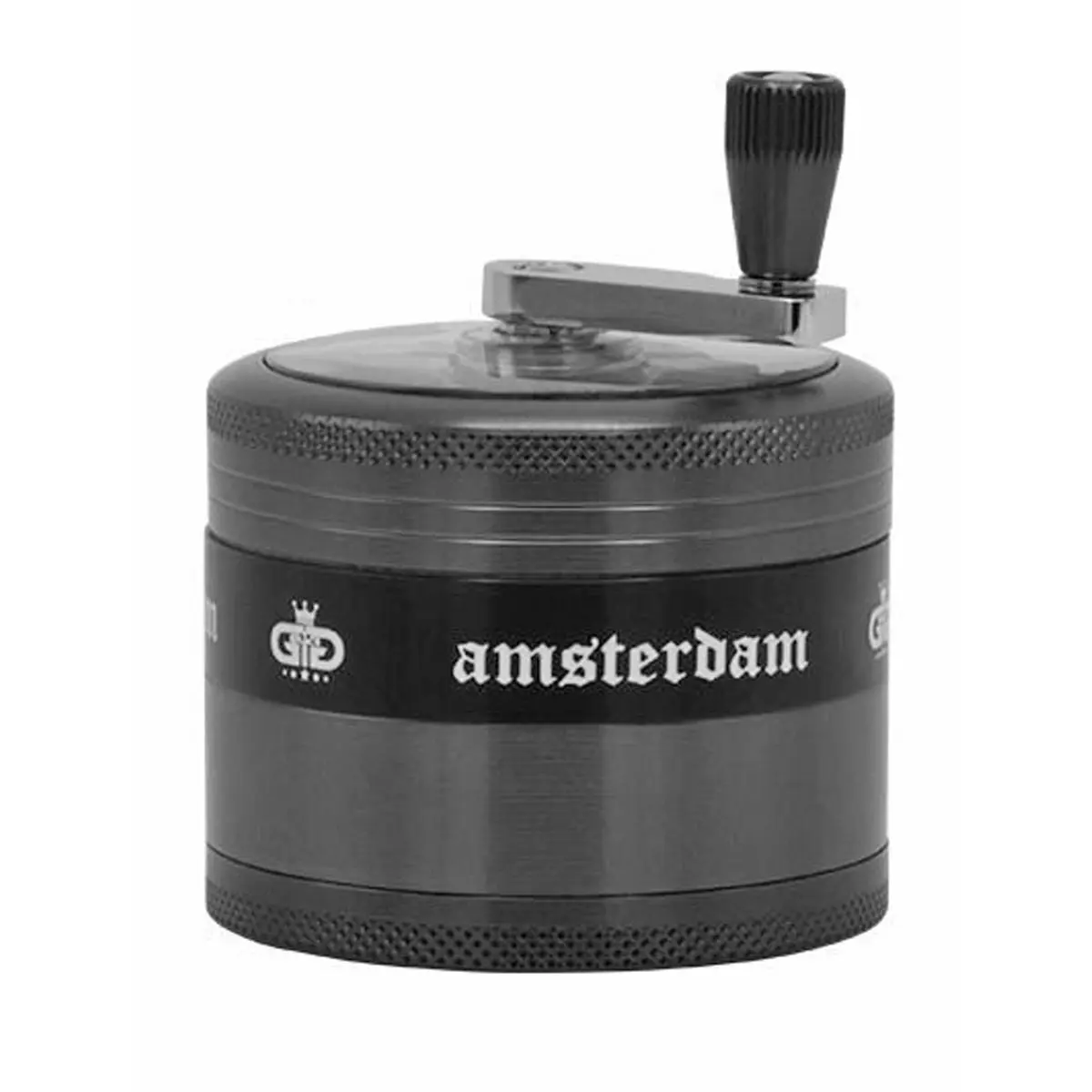Grace Glass Amsterdam Smerigliatrice a manovella - nero 63mm 