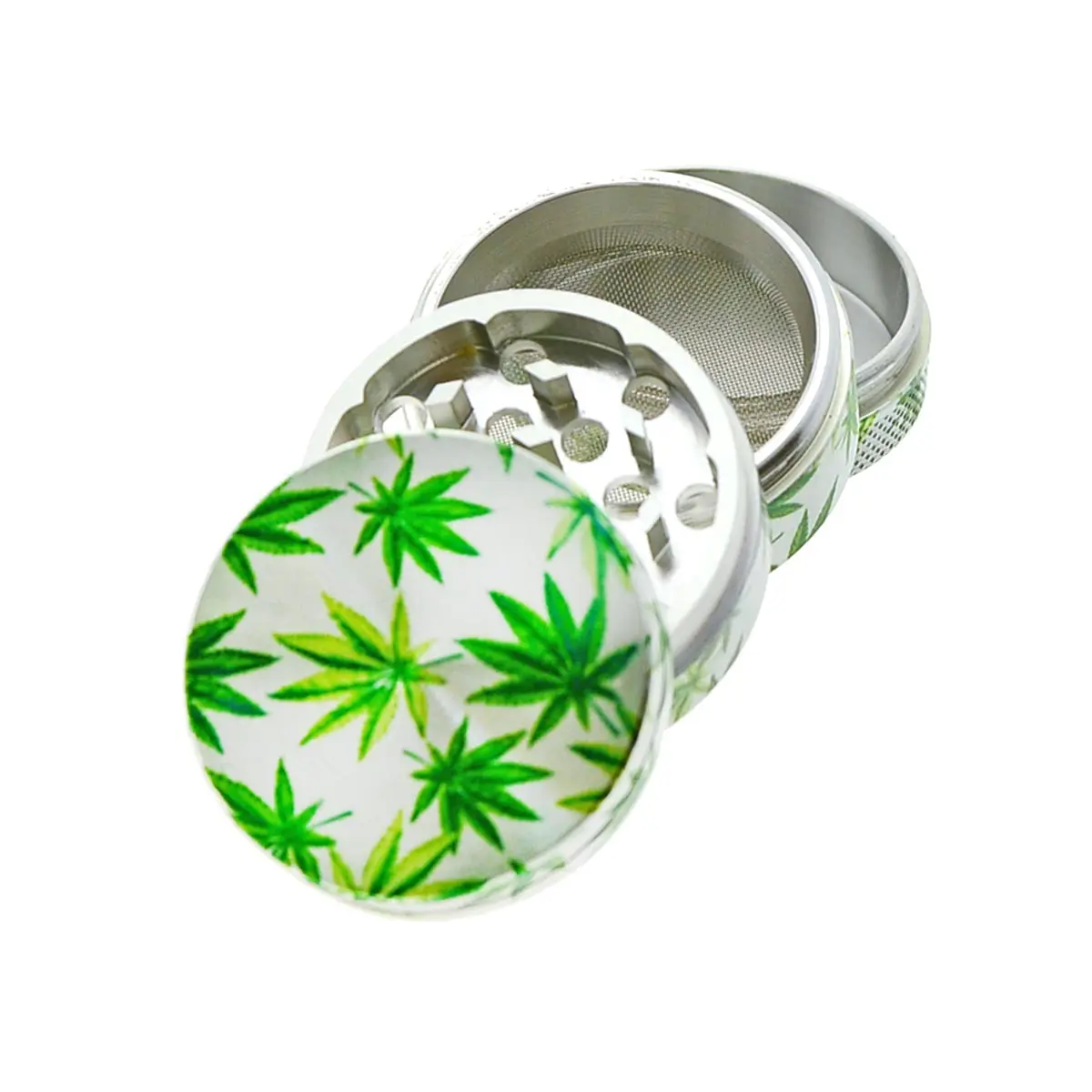 Black Leaf Grinder "Foglia di canapa" 4 pz.