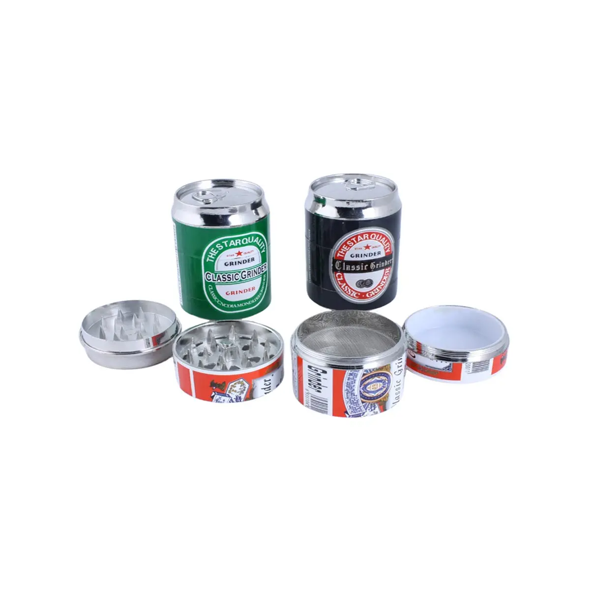 Grinder con setaccio lattina di birra