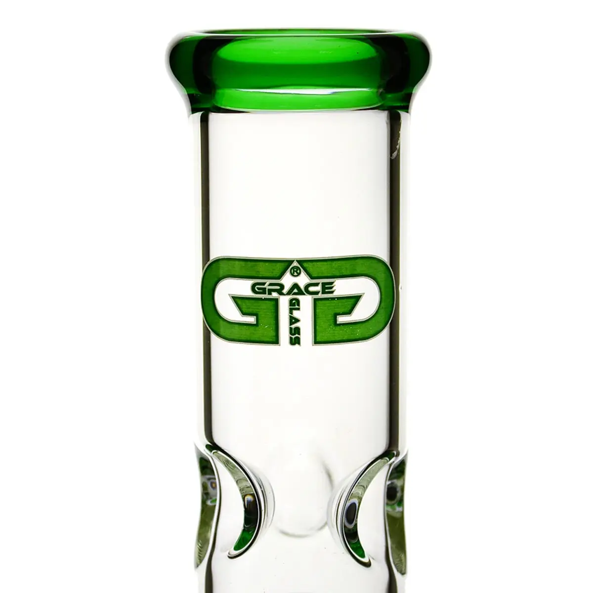 Grace bong in vetro "Prurient Green Penny" 35cm