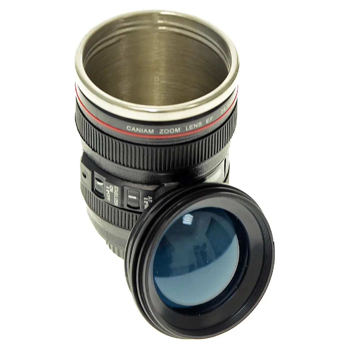 Stash con disegno obiettivo fotografico