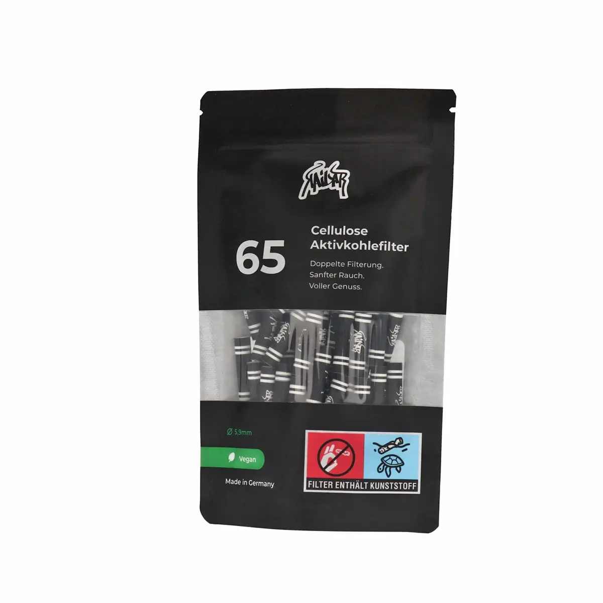 Filtro a carbone attivo di cellulosa Kailar 5.9mm - 65x