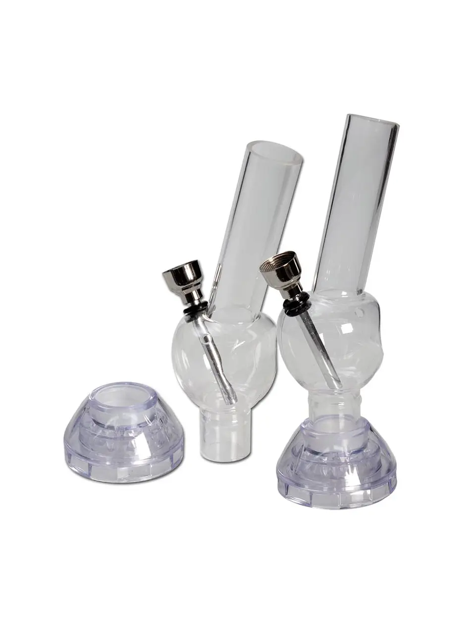 Mini Bong + Grinder acrilico 17cm "Cone"