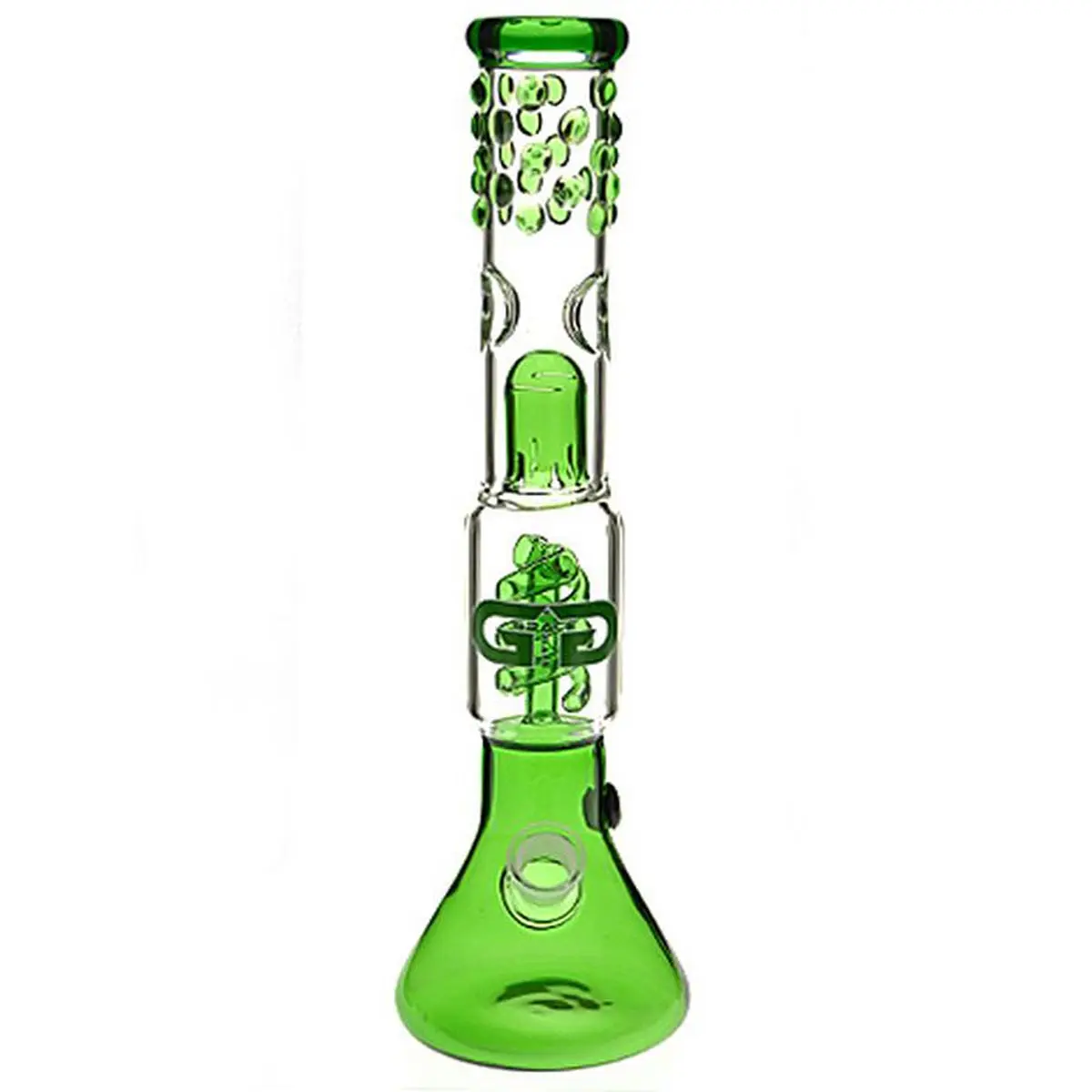 Grace bong in vetro "Lewd Green Lucy" 35cm