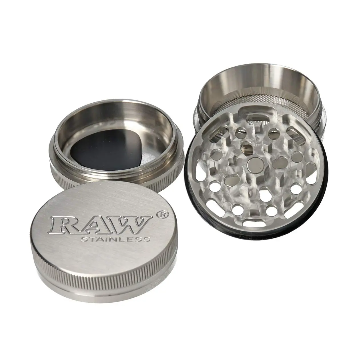 Grinder RAW Acciaio Inox 4 Parti 50 mm