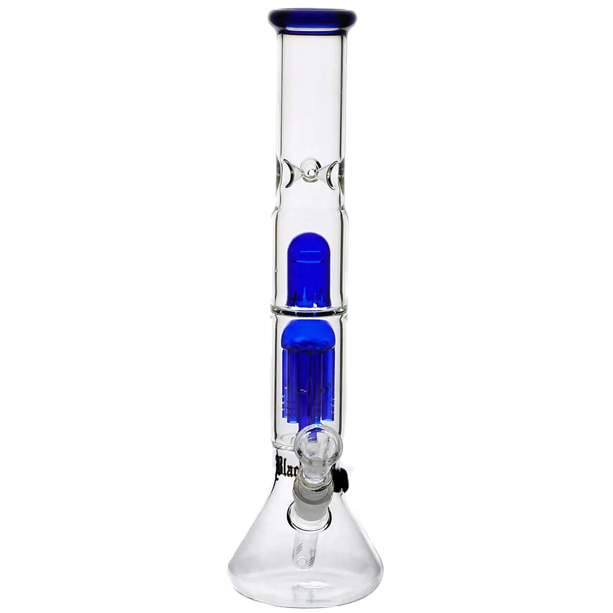Black Leaf bong con Percolatore Bong ghiaccio Blu