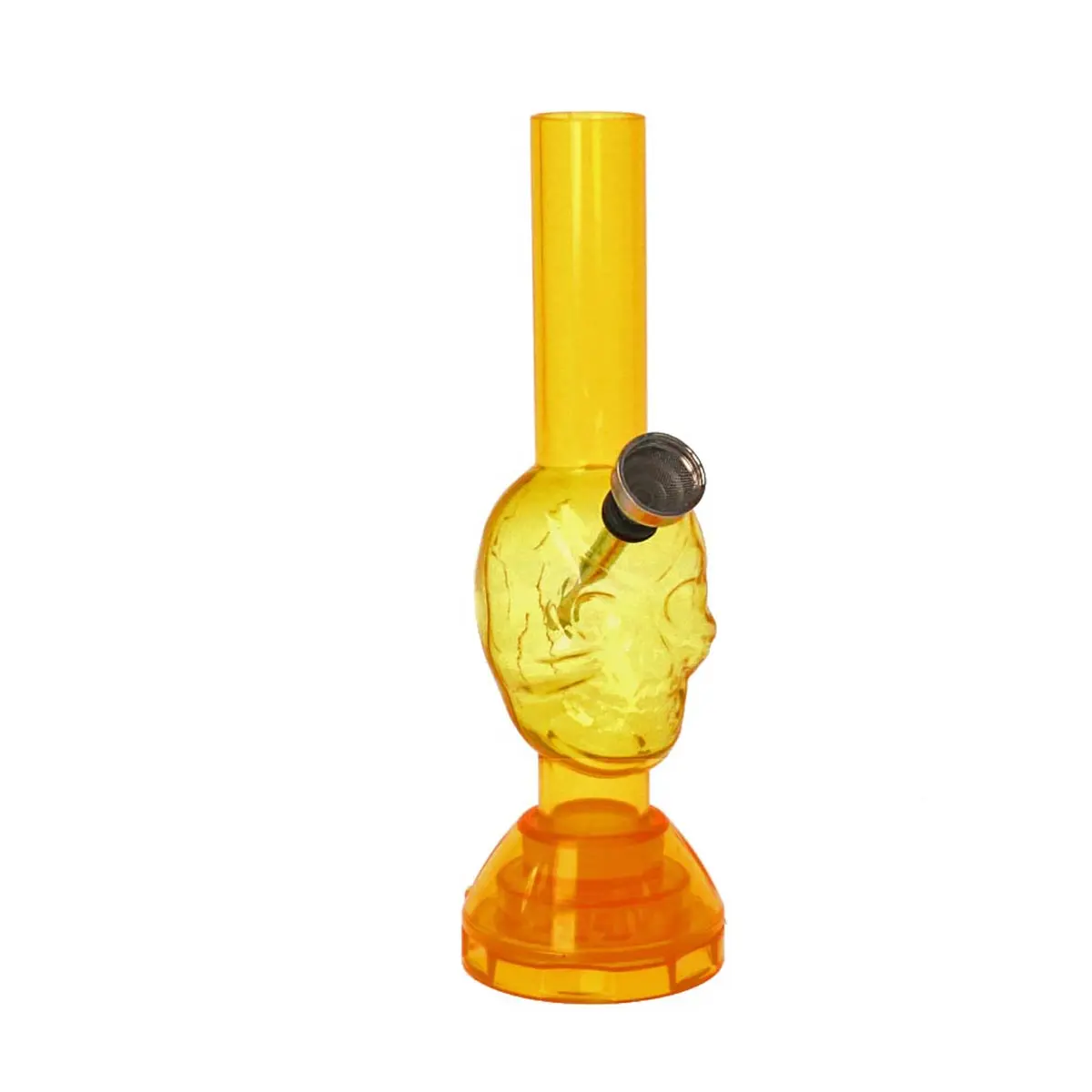 Mini Bong + Grinder acrilico 17cm "Skull"