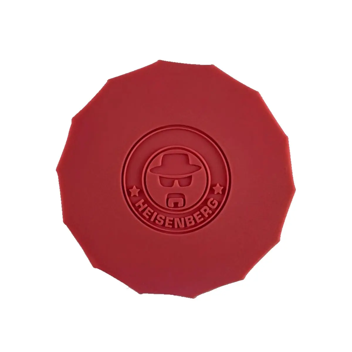 Bong di vetro Heisenberg con base in silicone 'Black Skyler '