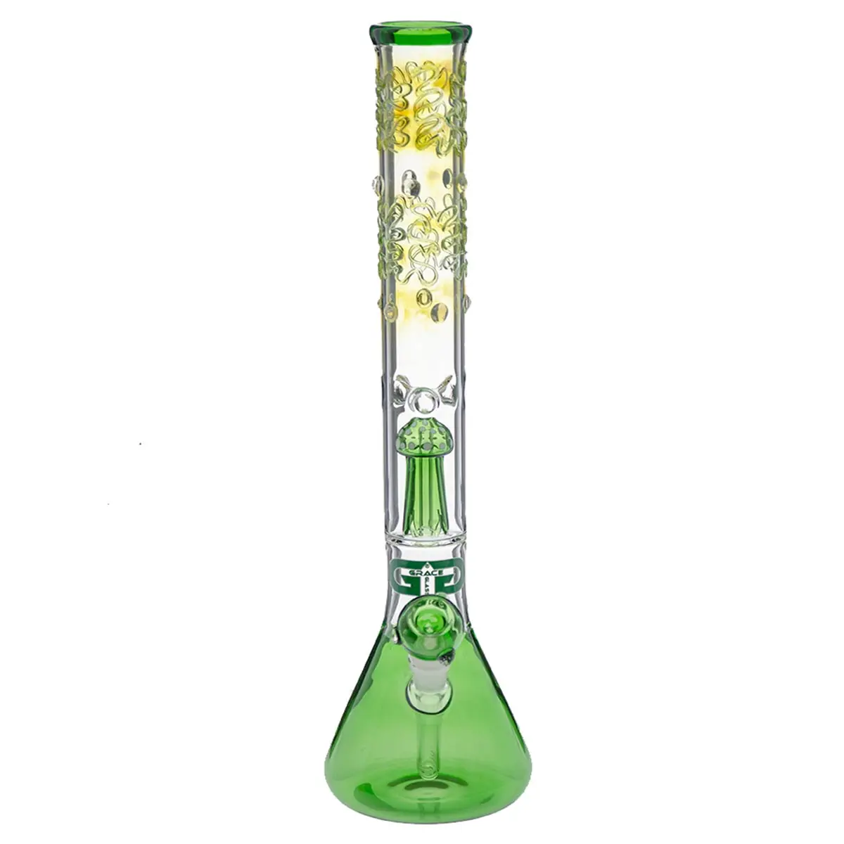 Grace bong in vetro "Playful Green Patty" 50cm