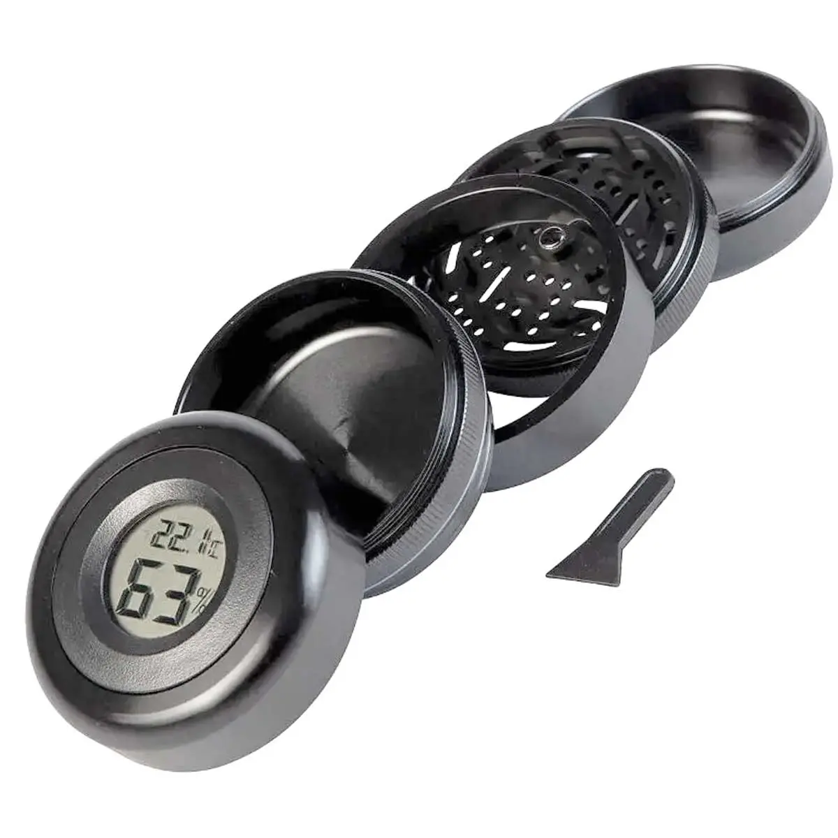 Grinder con igrometro