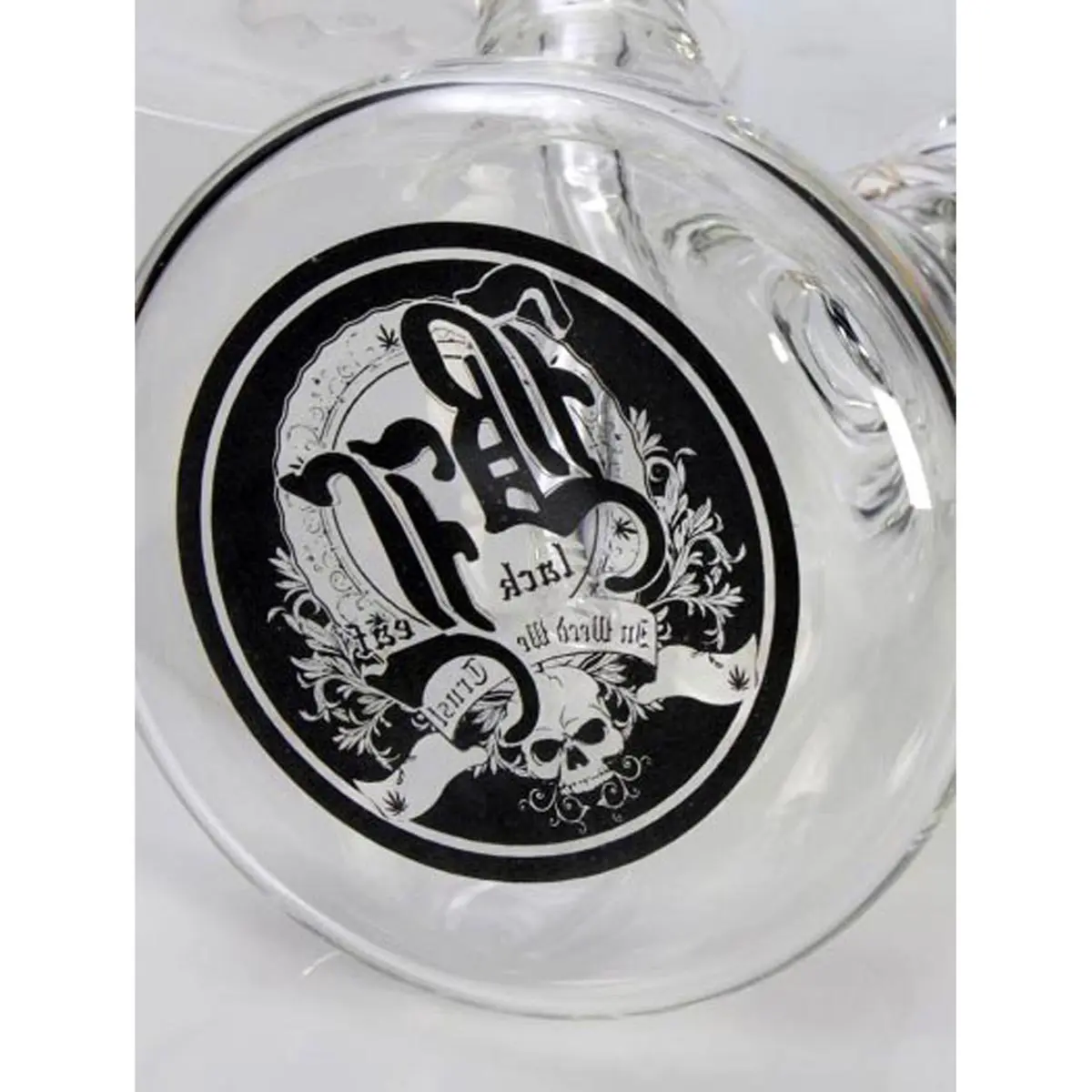 Black Leaf 9mm Bong "Solid Smokynator" rosso/giallo
