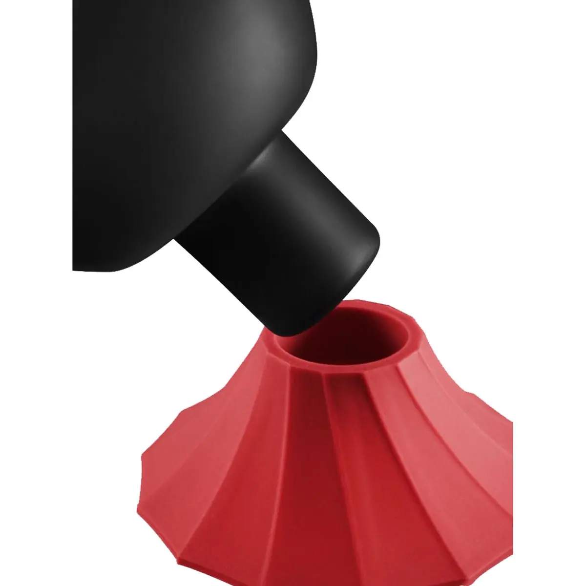Bong di vetro Heisenberg con base in silicone 'Black Skyler '