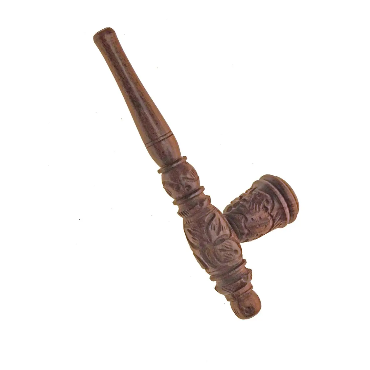 Pipa in legno con inserto in pietra ollare 14cm