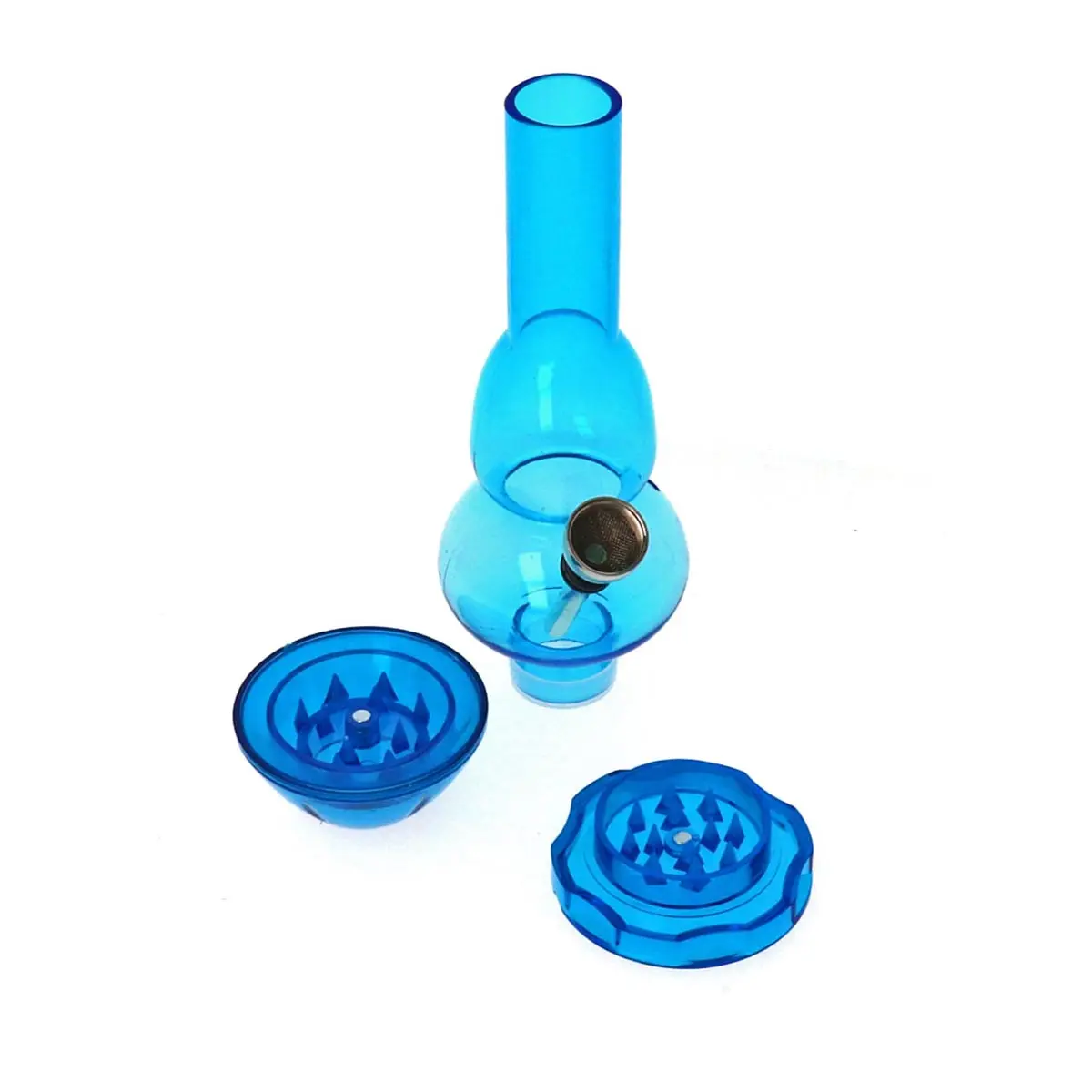 Mini Bong + Grinder acrilico 17cm "Belly"