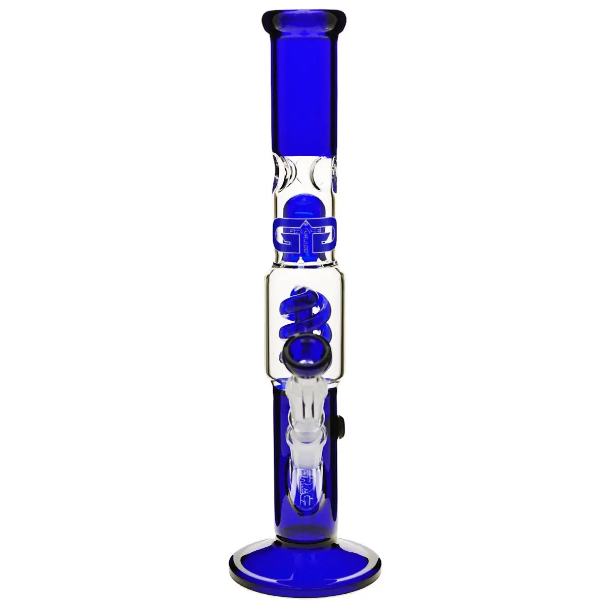 Grace bong in vetro "Straight Blue Samantha" 39cm