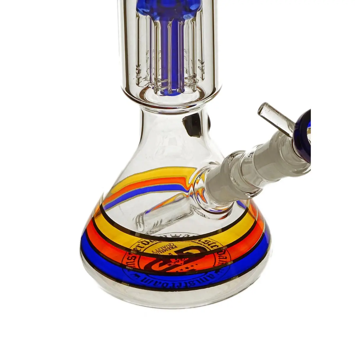AmsterdamXXX Gold Line Bong conico 18,8 mm blu