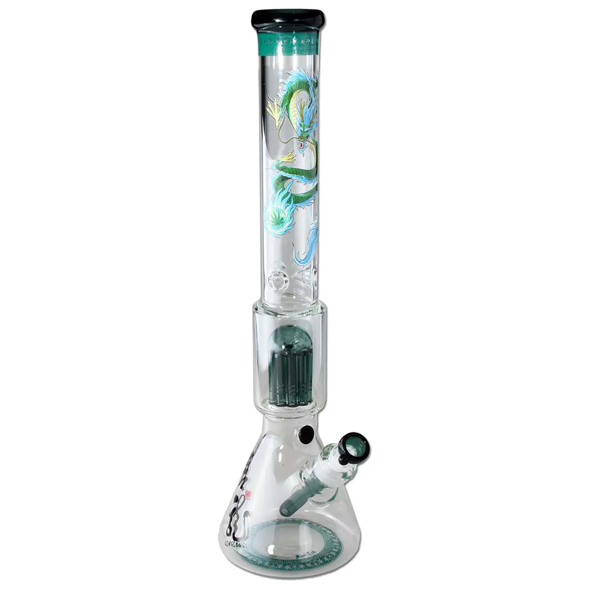 Bong percolatore Black Leaf 'Qinglong' 49 cm cono