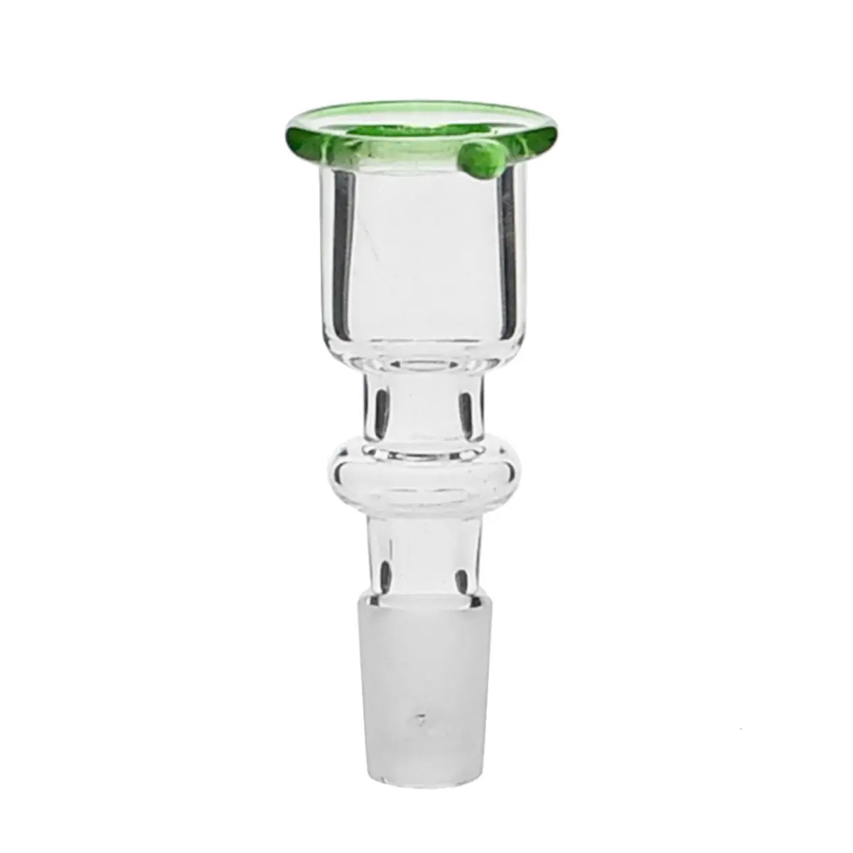 braciere in vetro cylinder con verde rim 14.5