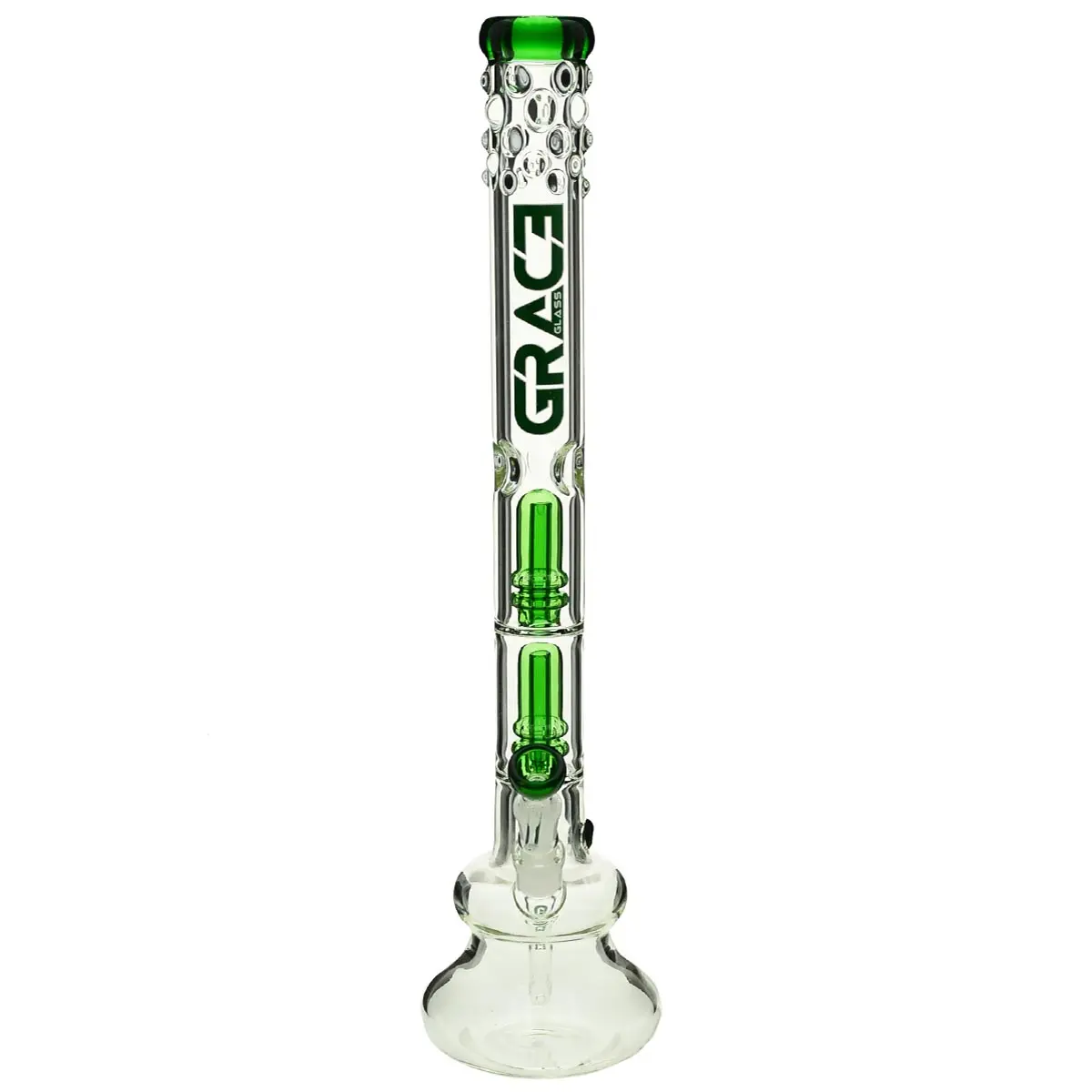 Grace bong in vetro "Green Appetent April" 56cm