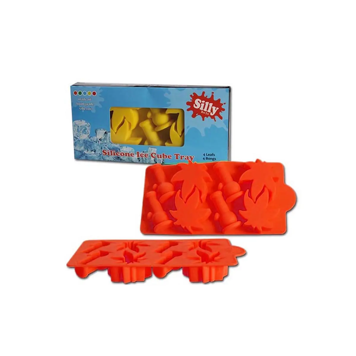 Black Leaf Silly try in silicone per cubetti di ghiaccio