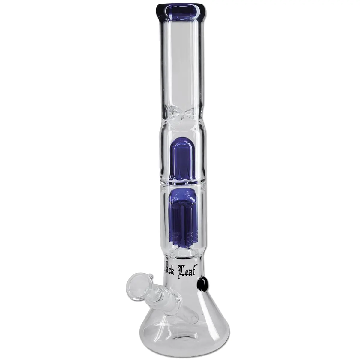Black Leaf bong con Percolatore Bong ghiaccio Blu