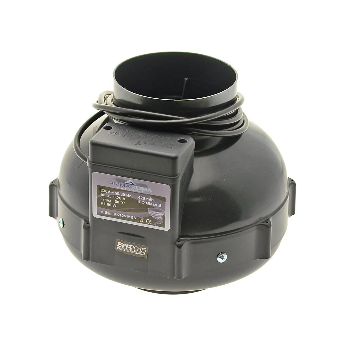 Primaklima Inline ventilatore 125mm - 420 m³/h