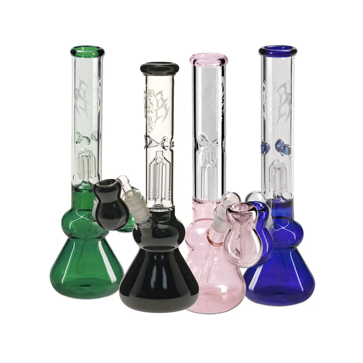 Black Leaf bong con Percolatore ICE  30cm blu
