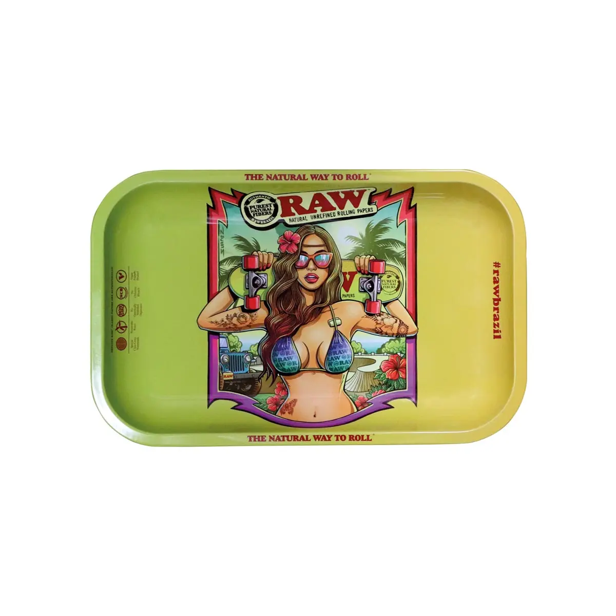 RAW Rolling Tray vassoio per rollare Small Brasile 2