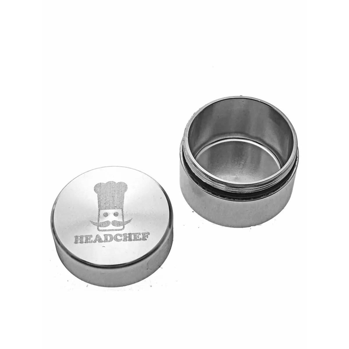 Headchef contenitore in metallo piccolo argento