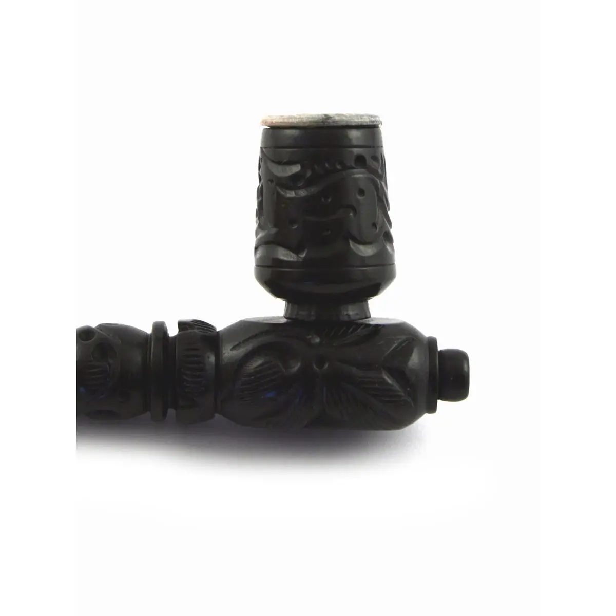 Pipa di legno con filtro in pietra ollare