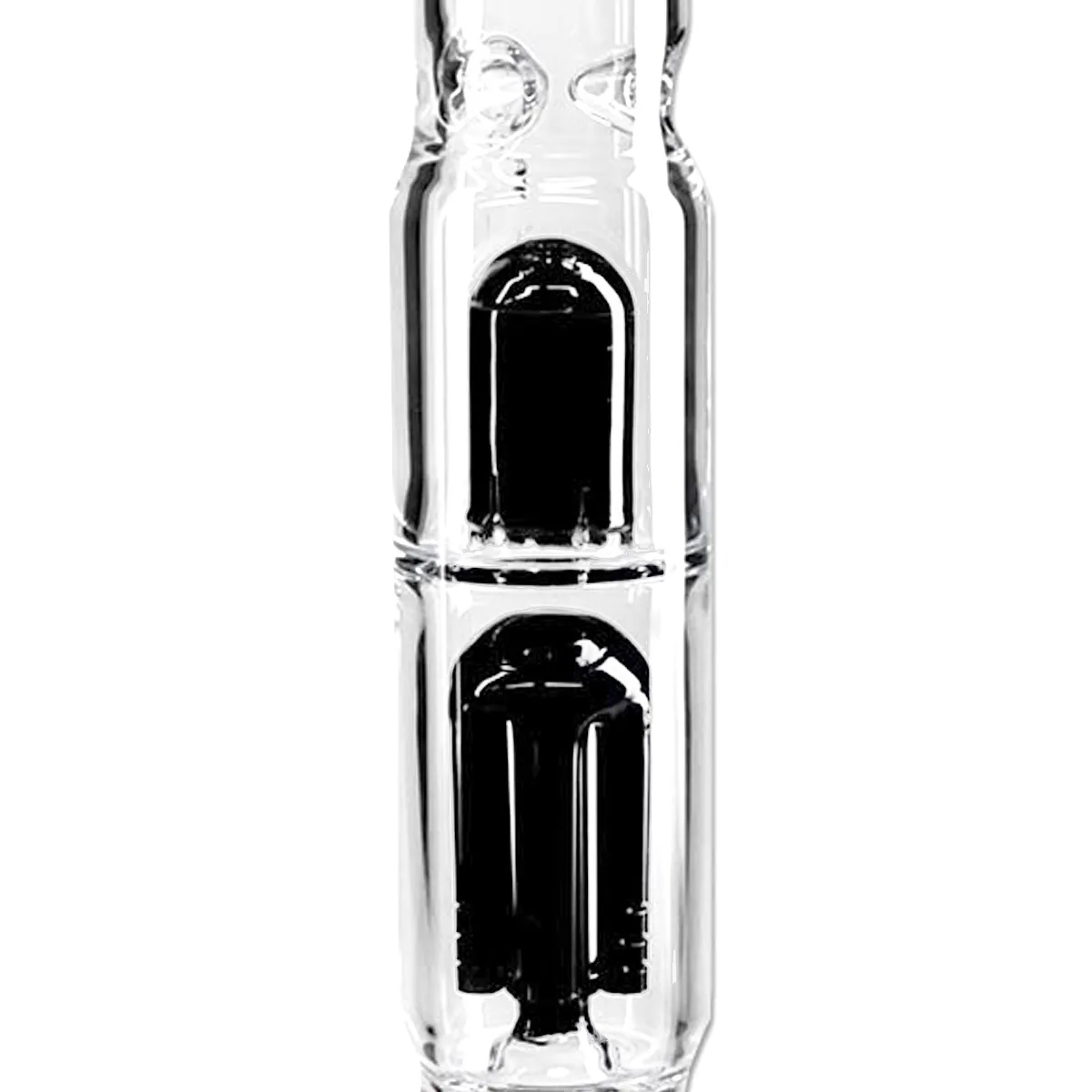 Black Leaf Bong ghiaccio con percolatore nero