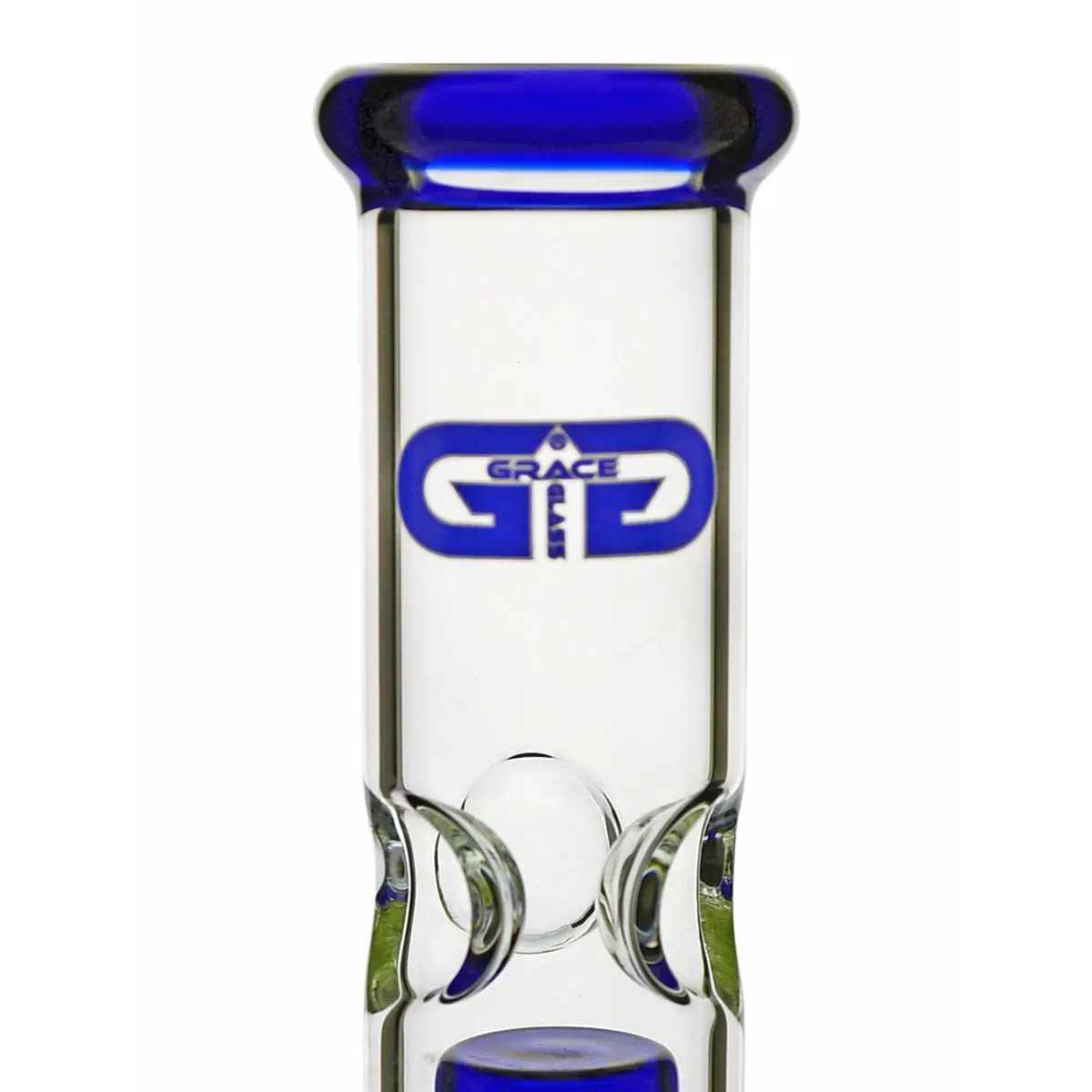 Grace bong in vetro "Prurient Blue Penny" 35cm