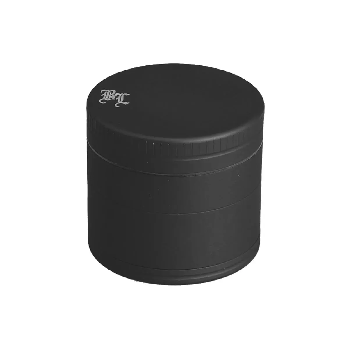 Black Leaf Aluminium Grinder 4 parti opache - nero
