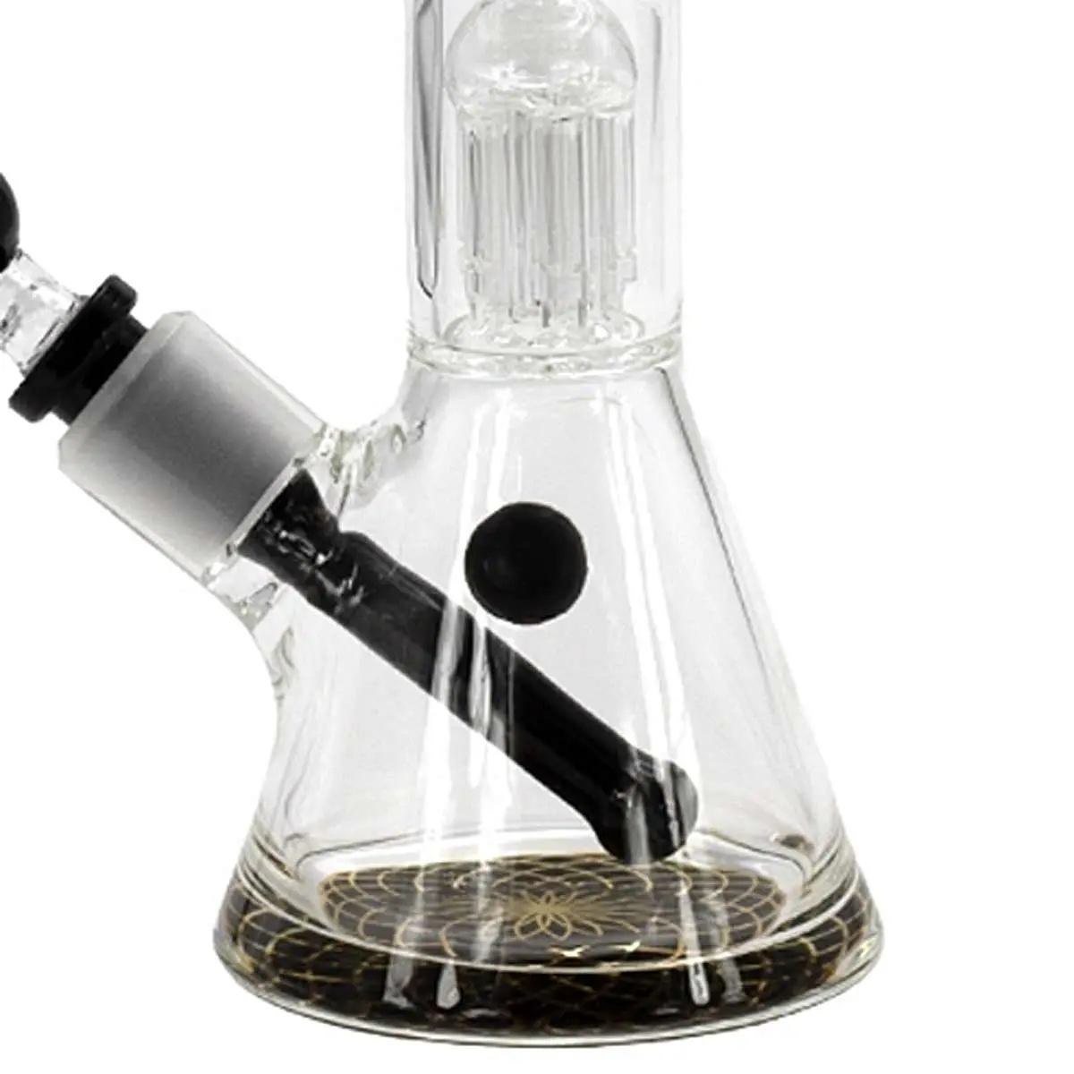 Grace Glass 'Becher mit dreifachem Baum-Perkolator' 40 cm nero