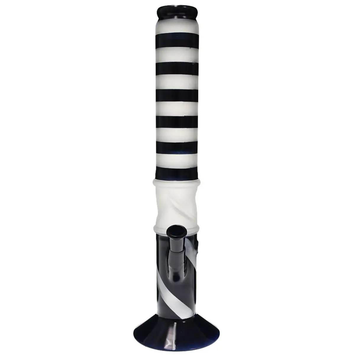 Bong in vetro nero ICE sabbiato 43cm