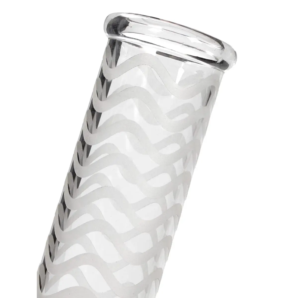 Bong in vetro fosforenscente / Honeycomb 14,5 rosa