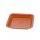 Sottovaso quadrato, terracotta, 19 x 19 cm