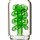 Grace bong in vetro "Dainty Green Diane" 37 cm