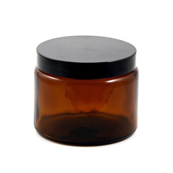 Albarello marrone con tappo in plastica, 500 ml