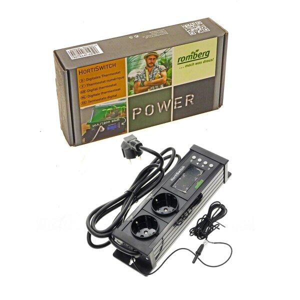 Hortiswitch - termostato digitale con interruttore - Powerplaant