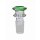 Braciere in vetro di spessore extra con bordo colorato-  18,8mm, verde