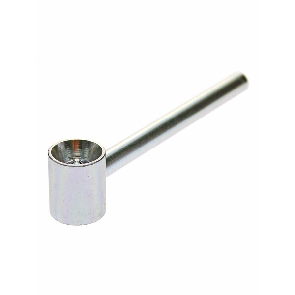 Pipa in metallo per fumare sin retina 11cm - vari colori
