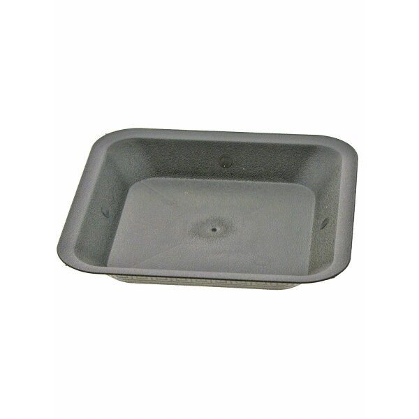 Sottovaso quadrato, nero, 21 x 21 cm