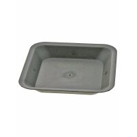 Sottovaso quadrato, nero, 21 x 21 cm