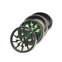 Thorinder grinder con finestra nero / verde