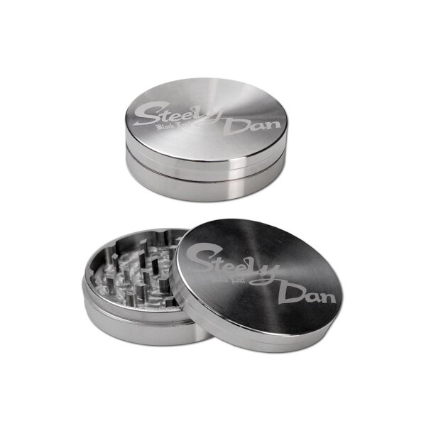 Grinder in acciaio Steely Dan 2 pezzi 49mm con borsa