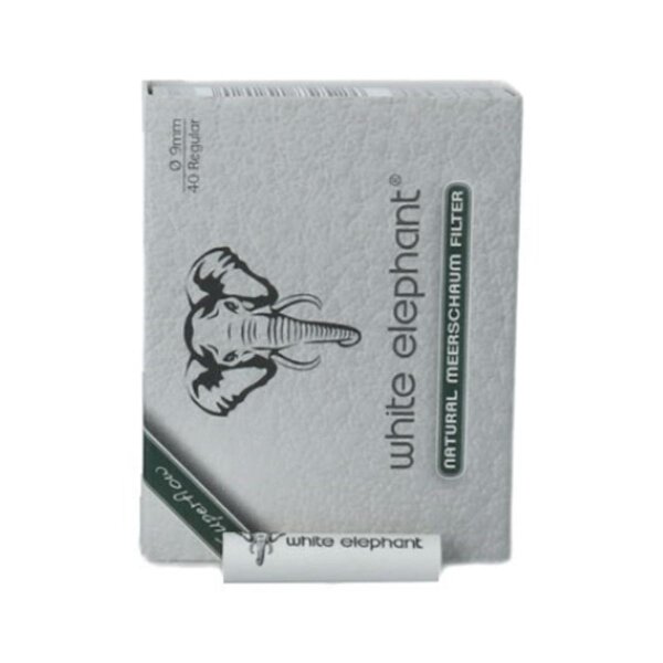 White Elephant filtri per pipe in sepiolite 9mm 40pz.