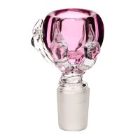 Glaskopf mit Kralle 18,8 pink