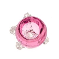 Glaskopf mit Kralle 18,8 pink
